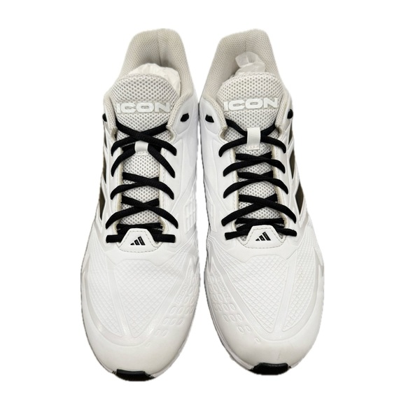 ?⚾️ ADIDAS Icon 7 TPU Baseball Cleats | Cloud White Black | New Insoles Men’s 11 main image 7